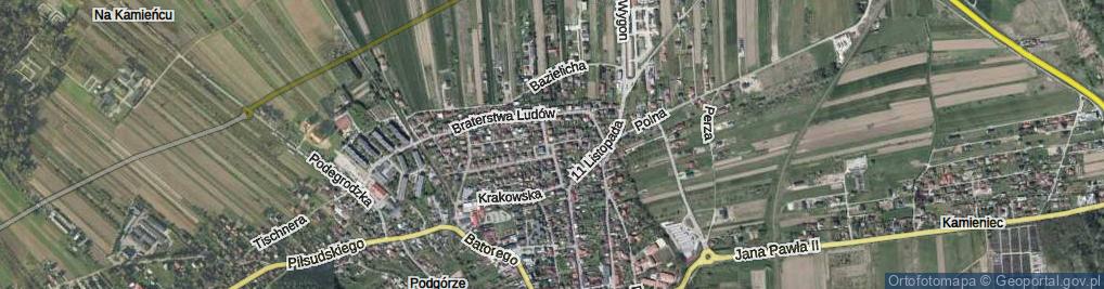 Zdjęcie satelitarne Radosna ul.